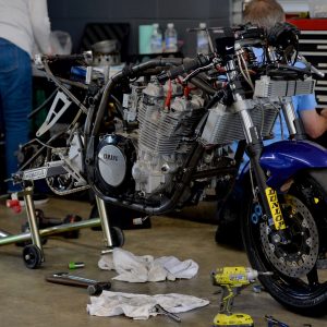 Josh Hayes engine destroyed the top end in Qualifying 1. Image Russell Colvin